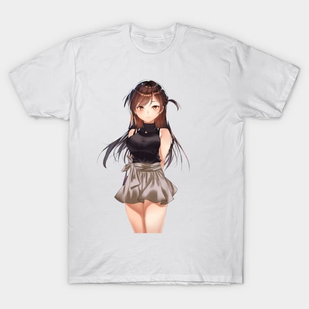 Rent A Girlfriend Anime Chizuru T-Shirt by Hentai-heaven